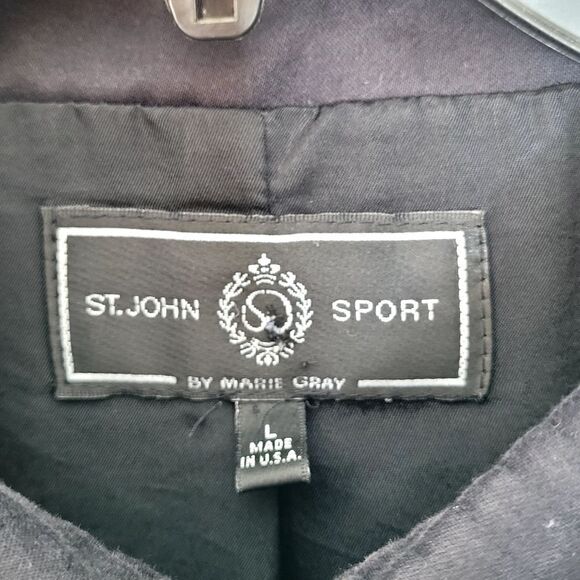 St. John Sport by Marie Gray Full Zip Jacket Size Large - Picture 5 of 6